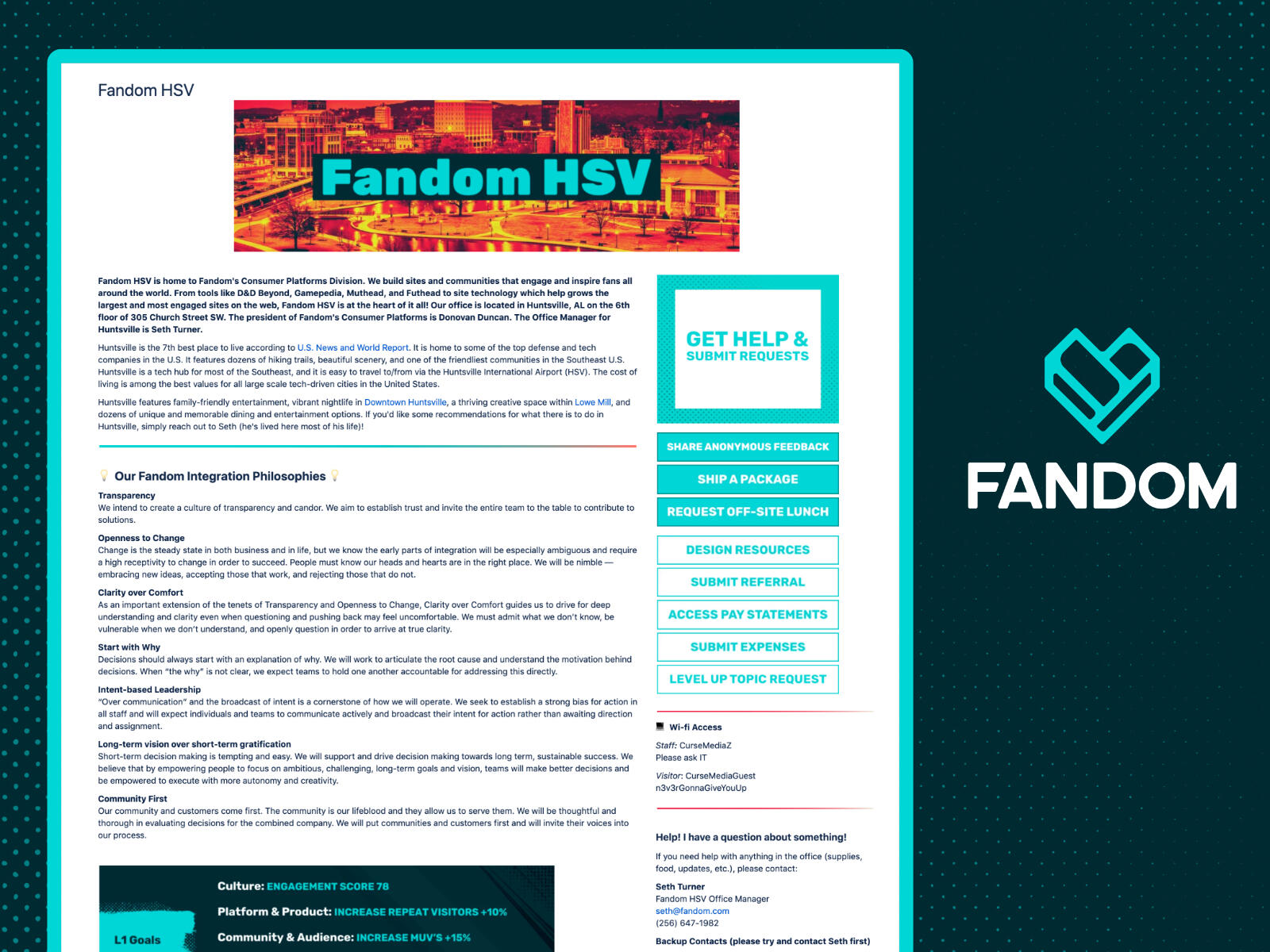 A picture of the Fandom Huntsville service wiki